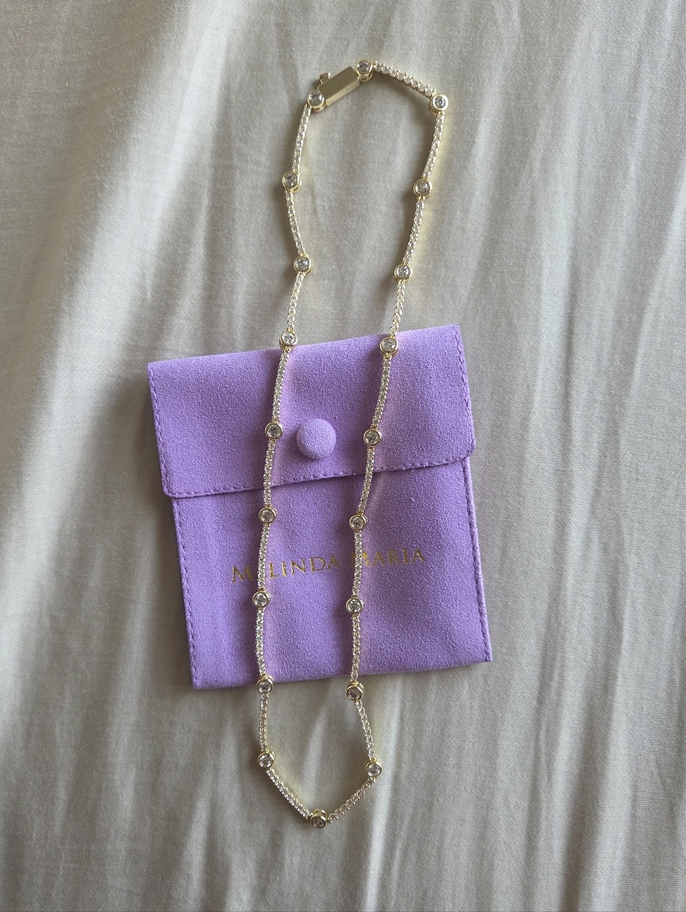 Melinda Maria Gold "She's an Icon" Station Necklace [NWT!]